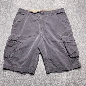 UnionBay Shorts Men 40 Blue Cargo Casual Hiking Fishing Camp Utility Work